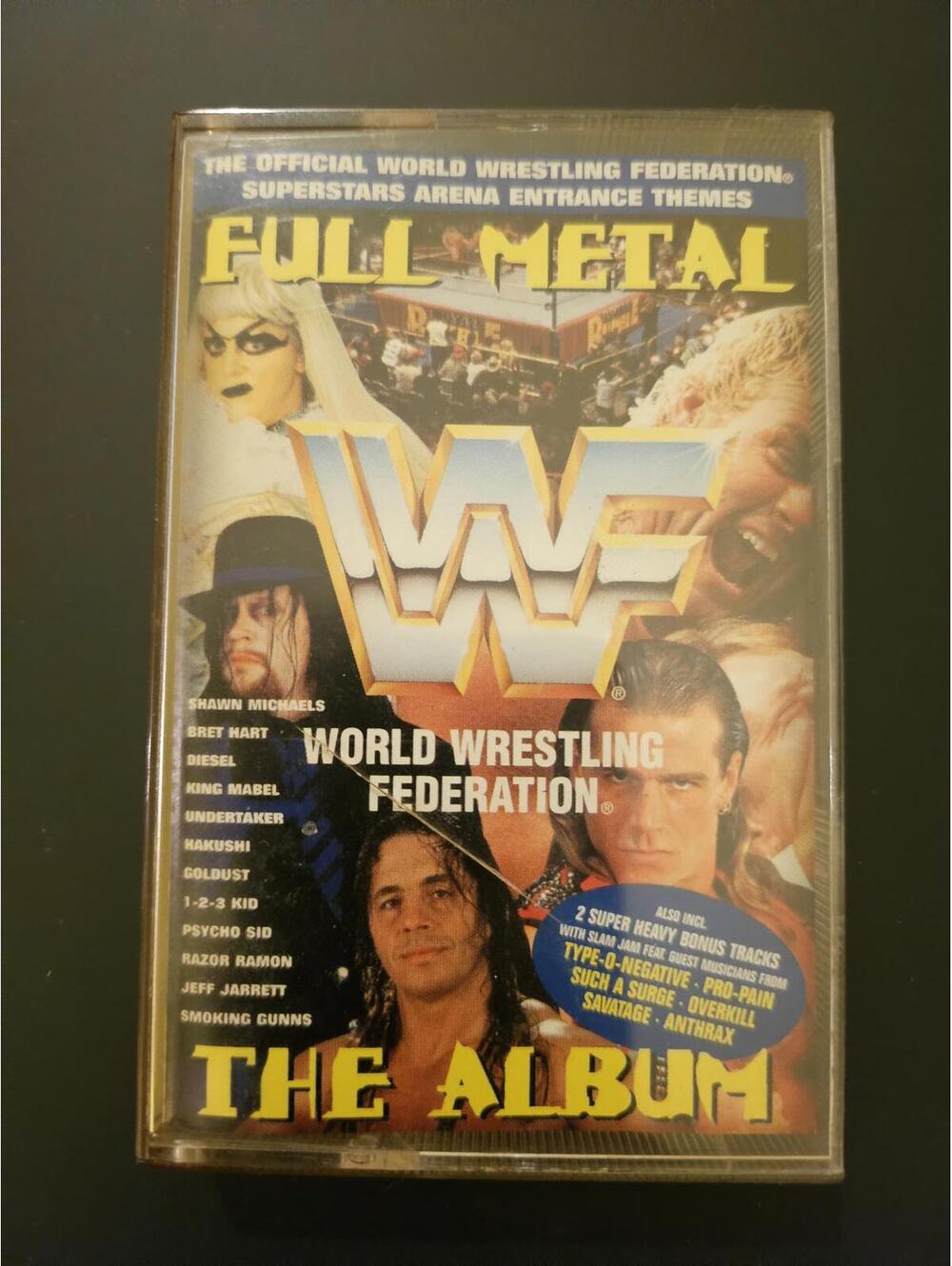WWF (WWE)  - Full Metal - the album - on cassette - RARE - near perfect